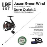 Okuma Jaxon Green Wind 198CM 0.6-6g Aji Kamışı + Dam Quick 4 1000 Fd Olta Makinesi + Lrf Set 51
