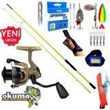 Okuma Outrax 3000 210Cm 5-45Gr Karbon High Tech Turna Spin Olta Takımı Seti