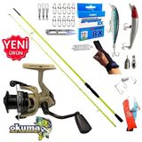 Okuma Outrax 3000 270CM 5-55GR Karbon High Tech Maket Balık Spin Olta Takımı Seti
