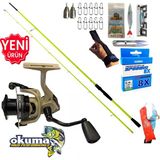 Okuma Outrax 4000 270CM 5-55GR Karbon High Tech Spin Olta Takımı Seti