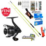 Okuma Revenger Rv-3000A 210Cm 5-45Gr Karbon High Tech Spin Olta Takımı Seti