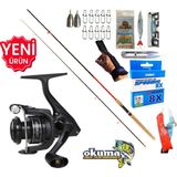 Okuma Revenger RV-3000A 270CM 10-35GR Karbon Red Zoom Spin Olta Takımı Seti