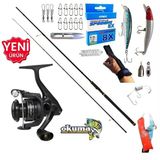 Okuma Revenger Rv-3000A 270Cm 10-35Gr Kudos Prospin Maket Balık Spin Olta Takımı Seti