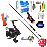 Okuma Revenger Rv-3000A 270Cm 20-40Gr Double Black Turna Spin Olta Takımı Seti