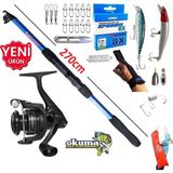 Okuma Revenger Rv-3000A 270Cm 50-150Gr Travel Tele Maket Balık Spin Olta Takımı Seti