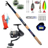Okuma Revenger Rv-40 Piranha Ultimate 210CM 50-100GR Turna Spin Olta Takımı Seti