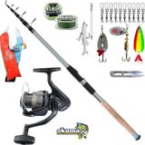 Okuma Revenger Rv-40 Remixon Carbo-X 270CM 60-120GR Turna Tele Spin Olta Takımı Seti