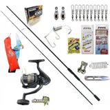 Okuma Revenger Rv-40 Remixon Double Black 210CM 20-40GR Kıyı Spin Olta Takımı Seti