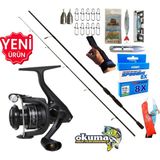 Okuma Revenger Rv-4000A 240Cm 20-40Gr Double Black Spin Olta Takımı Seti