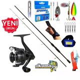 Okuma Revenger Rv-4000A 240Cm 20-40Gr Double Black Turna Spin Olta Takımı Seti