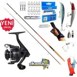 Okuma Revenger RV-4000A 270CM 10-35GR Karbon Red Zoom Maket Balık Spin Olta Takımı Seti