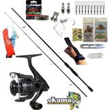 Okuma Revenger Rv-4000A 270Cm 20-40Gr Double Black Kıyı Spin Olta Takımı Seti