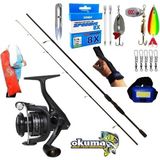 Okuma Revenger Rv-4000A 270Cm 20-40Gr Double Black Turna Spin Olta Takımı Seti