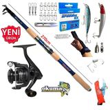 Okuma Revenger Rv-4000A 270Cm 50-100Gr Ultimate Tele Maket Balık Spin Olta Takımı Seti