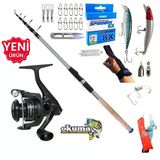 Okuma Revenger Rv-4000A 270Cm 60-120Gr Carbo-X Tele Maket Balık Spin Olta Takımı Seti