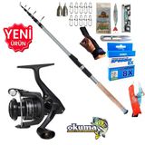 Okuma Revenger Rv-4000A 270Cm 60-120Gr Carbo-X Tele Spin Olta Takımı Seti