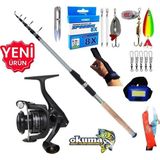 Okuma Revenger Rv-4000A 270Cm 60-120Gr Carbo-X Tele Turna Spin Olta Takımı Seti