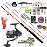 Okuma Revenger Rv-65 165Cm 100-250Gr Kendo Holiday Boat Profesyonel Deniz Tekne Ve Bot Olta Takımı Seti