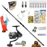 Okuma Revenger Rv-65 Oslo Crome 420CM 70-250GR Profesyonel Surf Kıyı Olta Takımı Seti