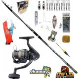 Okuma Revenger Rv-65 Oslo Crome 420CM 70-250GR Profesyonel Surf Sazan Kıyı Olta Takımı Seti