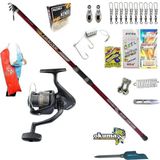 Okuma Revenger Rv-65 Remixon Strong Tele Surf 390CM 100-250GR Profesyonel Kıyı Olta Takımı Seti