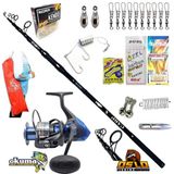 Okuma Safina Sw-X SNW-8000A Oslo Carp-X 360CM 3,5lbs Profesyonel Surf Kıyı Olta Takımı Seti