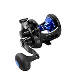 Okuma Solterra SLX Yüksek Hızlı Açık Üst Çerçeve Kolu Sürükleme Tuzlu Su Trolleme Makarası, SLX-10CSb, 380 yds-9 kg, Siyah