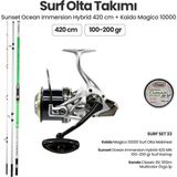 Okuma Sunset Ocean Immersion Hybrid 420 Mn Surf Kamışı - Kaido Magico 10000 Surf Set 33