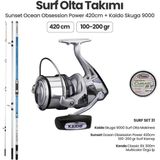 Okuma Sunset Ocean Obsession Power 420CM Surf Kamışı - Kaido Skuga 9000 Surf Set 31