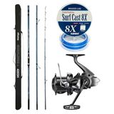 Okuma Surfliner+ Surf 420 cm 3 Parça Olta Kamışı + Shimano Aerlex XTC 14000 Makina