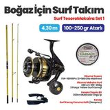 Okuma Tesoro TSR-18000PA Olta Makinesi - Okuma Makaira Surf 4,30 cm 100-250 Surf Kamışı Boğaz Set