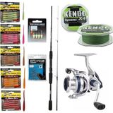 Okuma Wave Power 213 cm 0-8 gr LRF Kamışı + Okuma ARIA-1000A Painting Silver 1BB Olta Makinesi Silikonlu LRF Seti