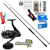 Okuma Wave Power 3000 244Cm 6-32Gr Karbon Zen Pro Spin Olta Takımı Seti