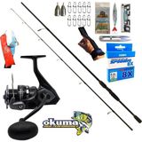 Okuma Wave Power 3000 270Cm 20-40Gr Double Black Spin Olta Takımı Seti