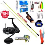 Okuma Wave Power 3000 270Cm 5-55Gr Karbon High Tech Turna Spin Olta Takımı Seti