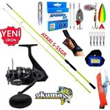 Okuma Wave Power 4000 270Cm 5-55Gr Karbon High Tech Turna Spin Olta Takımı Seti