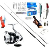 Okuma Wave Up 270CM 10-40GR Daiwa Strikeforce 2500 Rapala Maket Balık Spin Olta Takımı Seti