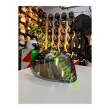 okumus motorcycle spare parts accessories FF-871 Gold Kask Vizör Motosiklet Kask Siperliği Camı Altın (Gökkuşağı)