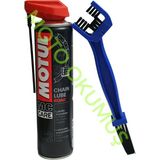 Okumus Motorcycle Spare Parts Accessories Motul C2 Zincir Temizleme Spreyi 400ML + Zincir Temizleme Fırçası