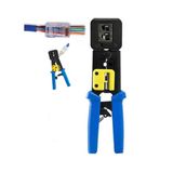 Okur Rj45 Cat6 Ez Plug Yeni Nesil Makaslı Ağ Pensesi