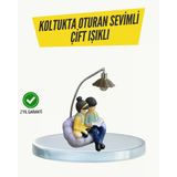 Okuyan Çift Figürlü Dekoratif Gece Lambası Hediye Seçeneği Mir81938610