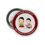 Okuyorum Rozeti - Yazıyorum Rozeti - Okuyorum Ve Yazıyorum Rozeti