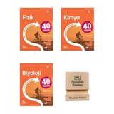 Okyanus 10. Sınıf 40 Seans Fizik Kimya ve Biyoloji Konu Özetli Soru Bankası 3lü Set+ Telefon Standı