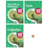Okyanus 11. Sınıf 40 Seans Edebiyat Tarih ve Coğrafya 3lü Set + Telefon Standı