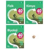 Okyanus 11. Sınıf 40 Seans Fizik Kimya ve Biyoloji 3lü Set + Telefon Standı