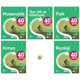 Okyanus 11. Sınıf 40 Seans Matematik Edebiyat Fizik Kimya ve Biyoloji 5li Set + Telefon Standı