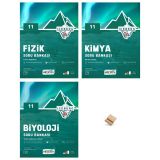 Okyanus 11. Sınıf Iceberg Fizik Kimya ve Biyoloji 3lü Set Soru Bankası + Telefon Standı