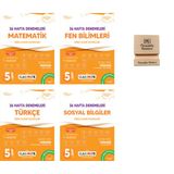 Okyanus 5. Sınıf Classmate Matematik Fen Türkçe ve Sosyal 36 Hafta Deneme 4lü Set + Telefon Standı