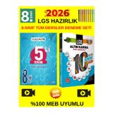 Okyanus 8.Sınıf Tüm Dersler Classmate 5 Li Deneme+Altın Karma 8.Sınıf Lgs 10 Farklı Deneme Set