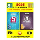 Okyanus 8.Sınıf Tüm Dersler Classmate 5 Li Deneme+Okyanus Master 8.Sınıf Lgs 3 Deneme Set